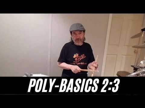 Drum Lessons: Polyrhythm Basics: 2 against 3