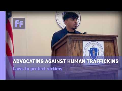 Advocating laws against human trafficking