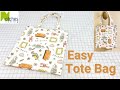 How to make a Simple Tote Bag -DIY   Easy Sew to Sell