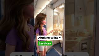 🚽 Do You Know the RIGHT Word? Bathroom vs Restroom vs Lavatory! 🛁✈️ | English Vocabulary #Shorts