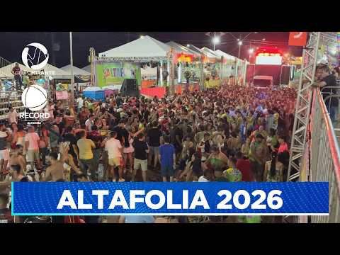 ALTAFOLIA 2026ABERTURA COM CHUVA E ANIMAÇÃO NO CORREDOR DA FOLIA | Record Altamira - Grupo Mirante