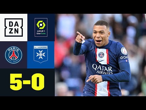 Mbappé eröffnet Pariser Torfestival gegen Auxerre: PSG – Auxerre 5:0 | Ligue 1 | DAZN