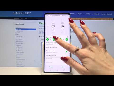 Alarm Clock Program in LG Wing - Set Up Alarm Clock
