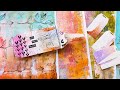 Create a Tag Art Journal from Gelli Printed Backgrounds