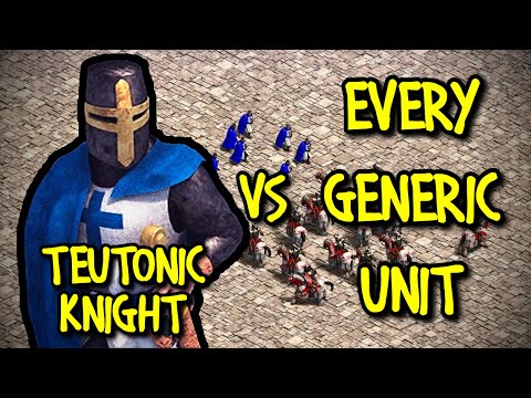 ELITE TEUTONIC KNIGHT vs EVERY GENERIC UNIT | AoE II: Definitive Edition