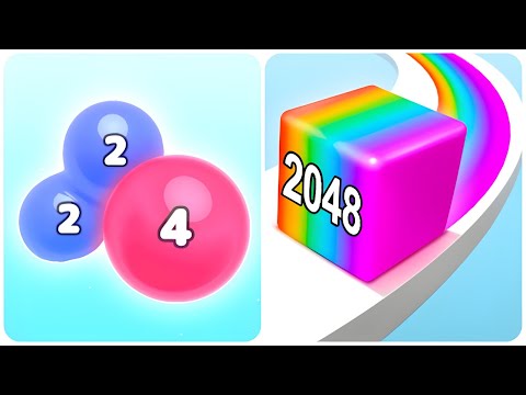 Melty Bubble 2048 vs Jelly Run 2048 - (All ASMR Game, 2048)