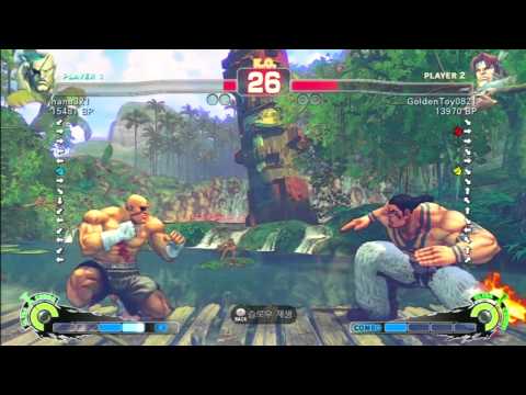 SSF4 Rank Match  hana321 (SA)  vs  GoldenToy0821 (HW)