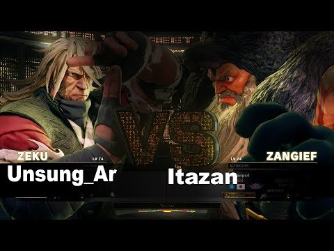 SFV/SF5 AE Unsung_Ar (Zeku) vs Itazan/Itabashi Zangief (Zangief) Ranked match set