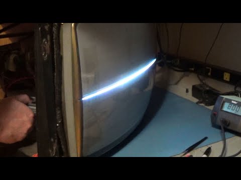 19" Kortek/Imperial KT-1420A Arcade Monitor Chassis Repair - Vertical Collapse - Nearly Made Me Quit