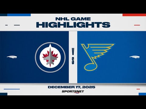 NHL Highlights | Jets vs. Blues - December 17, 2025