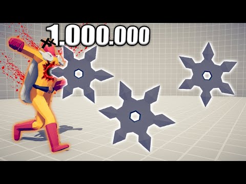 1.000.000 DAMAGE SAMURAI vs UNITS - TABS | Totally Accurate Battle Simulator 2023