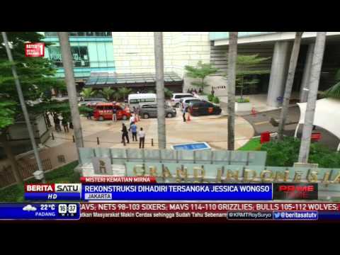 Rekonstruksi Kasus Mirna di Cafe Olivier Ditutup Kain