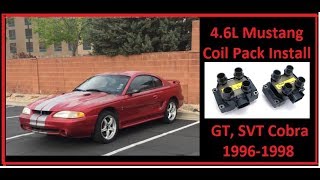 96-98 Mustang Coil Pack install: How to change coil ignition packs 4.6L Screamin demon