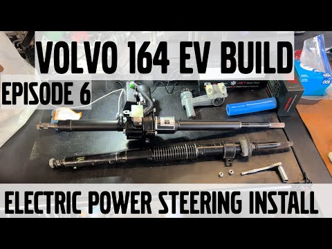 Volvo 164 Electric EV build - Part 6 ELECTRIC Power Steering, Dashboard Removal 1974