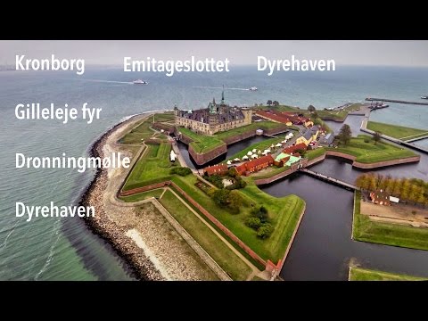 Drone cinematography - Kronborg from above