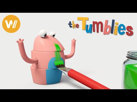 Tumblies - Discovering the world with cartoons: Paint, Push and Chasing sheep | Ep. 17