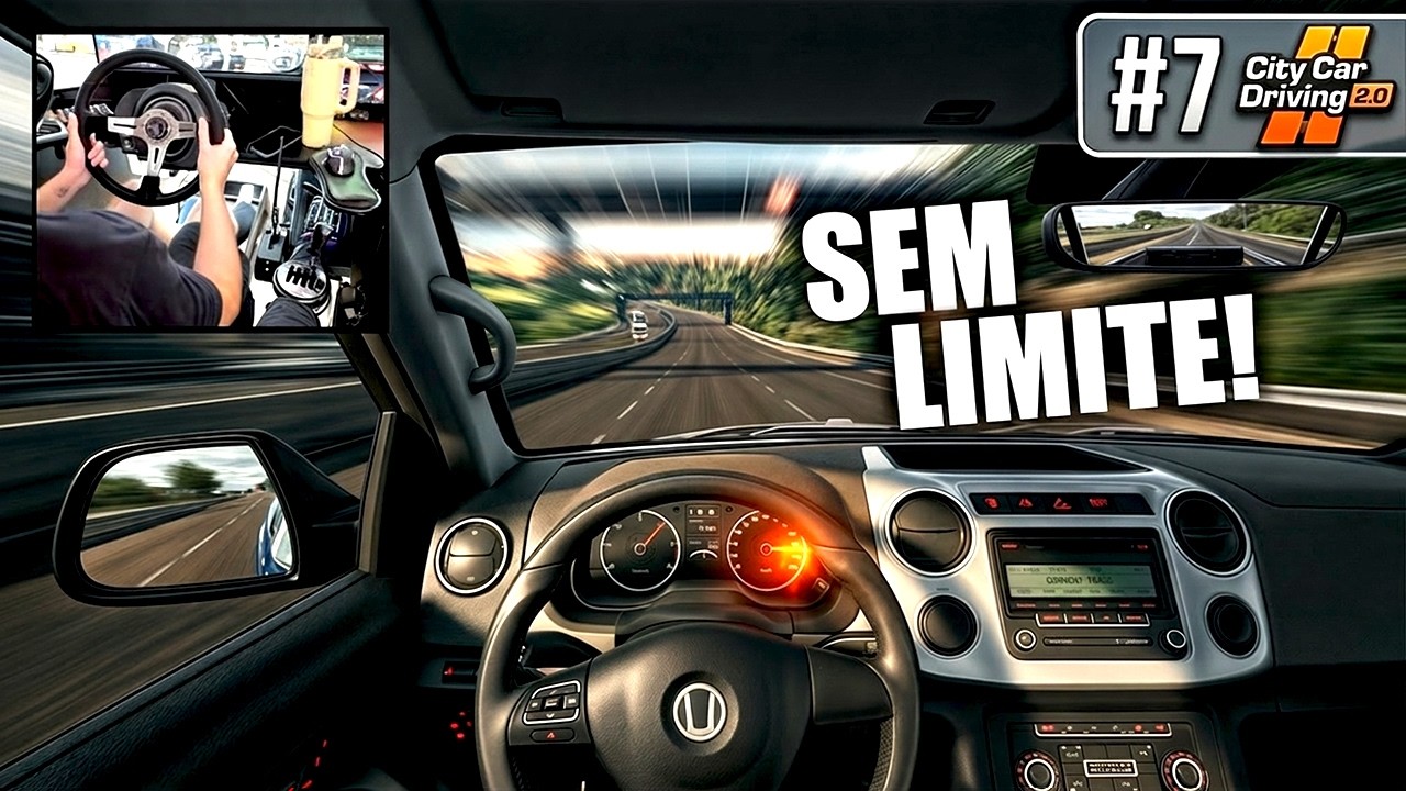ACELEREI TUDO! (MOD SEM MULTAS) - City Car Driving 2.0 #7