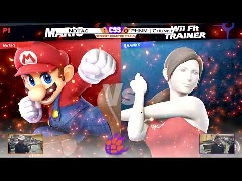 Clemson Smash Series 39 - WQ - NoTag (Mario) vs. PHNM | Chunky (Wii Fit Trainer) - SSBU