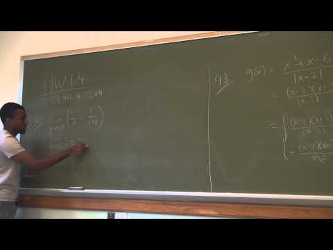 Math 201 Lecture 8 - Calculating Limits continued - examples