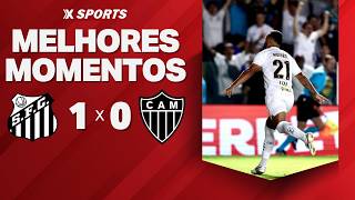SANTOS 1 X 0 ATLETICO-MG - MELHORES MOMENTOS BRASILEIRÃO SÉRIE A