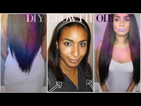 4 INGREDIENT SUPER HAIR GROWTH OIL works for weave damaged edges and slow hair growth Video