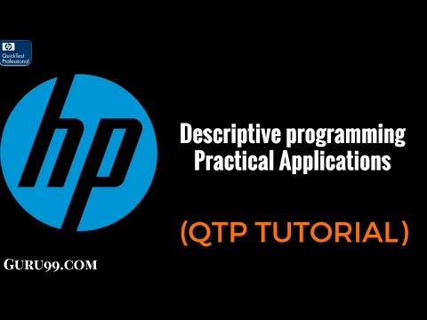 Descriptive programming Practical Applications   - HP UFT/QTP TutoriaL #32