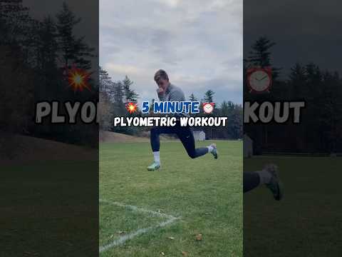 5 Minute Plyometric Workout #footballshorts #soccerworkout #plyometrics #explosivetraining #soccer