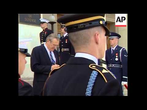Rumsfeld with Russian counterpart Sergei Ivanov