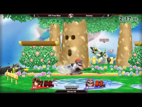 Smash 4 Versus Weekly 8/27/15 - Winners R3 - True Blue (Sonic/Pit) vs Snorley (Wario)