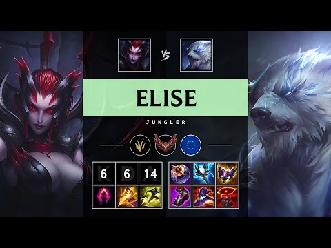 Elise Jungle vs Volibear - EUW Grandmaster Patch 25.13