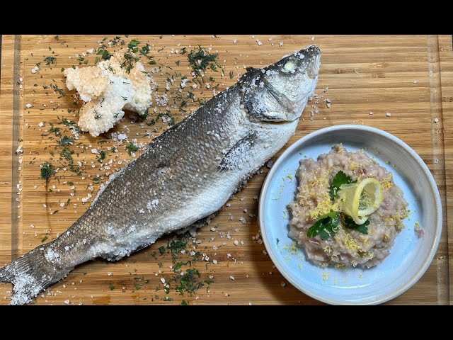 Video teaser for BBQ Master Rezeptidee zu Ostern: Wolfsbarsch in der Salzkruste