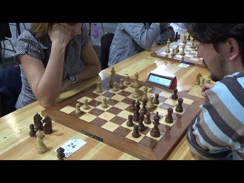 WFM Marianna Grineva - FM Matiss Mustaps, Yugoslav Attack, Blitz chess