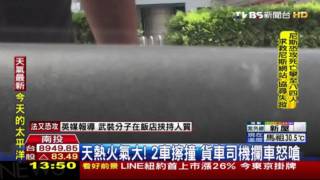 天熱火氣大！2車擦撞　貨車司機攔車怒嗆