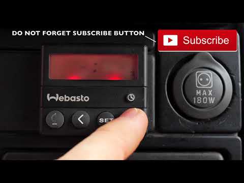 WEBASTO DIGITAL TIMER 1530 12 volt  SETTING -SUBSCRIBE THE CHANNEL-