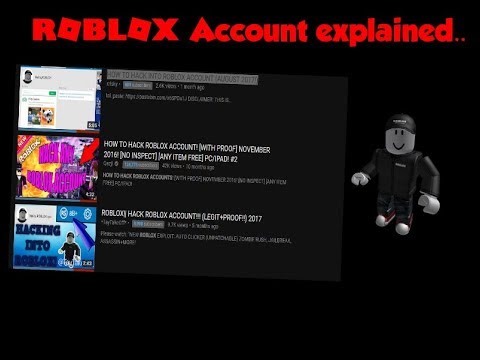 Roblox Account Explained Vídeo Roblox - 