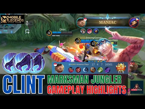 MLBB CLINT HYPER JUNGLER IS HERE!! META CLINT CORE!! CLINT BEST BUILD 2022 & CLINT ONE HIT BUILD