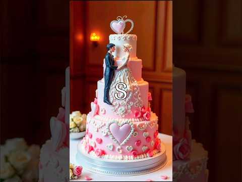 Your dream cake 🤩 according to your first alphabet letter 🥳💖 #cake #name #letter #shorts