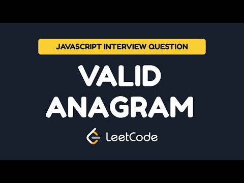 Leetcode 242 Valid Anagram Typescript Javascript