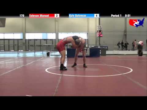 Estevan Manuel vs. Kyle Bateman at 2013 West Jr. Reg. - GR (High School)