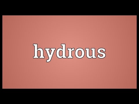 Hydrous Meaning