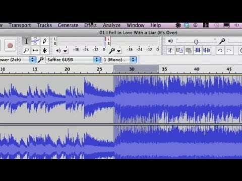 How to Fix the Quality of a Song With Audacity : Audio Recording