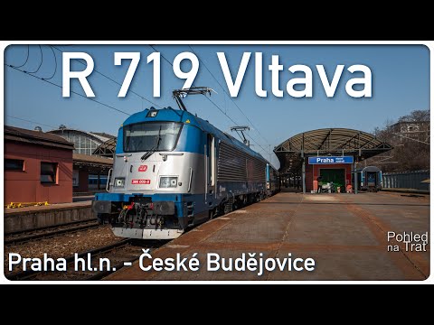 Pohled na trať | Praha hl.n. - České Budějovice | R 719 Vltava