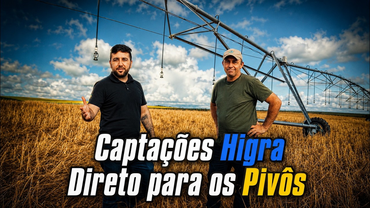 Captações com anfíbia e submersa em Pivôs no RS