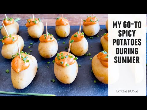 No-Fry No-Bake Spicy Patatas Bravas | The Perfect Summer Tapas Dish