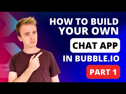 How to build a chat app with Bubble.io Part 1 thumbnail