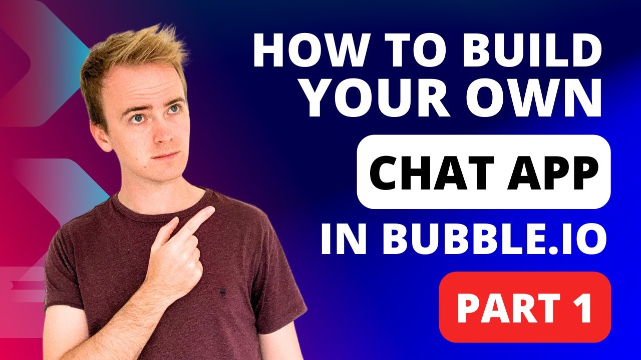 How to build a chat app with Bubble.io Part 1 thumbnail