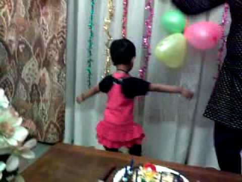 Manaswini dancing together with her Mom on her birthday