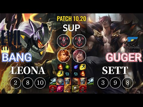 EG Bang Leona vs DYN GuGer Sett Sup - KR Patch 10.20