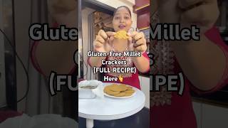 Gluten-Free Millet Crackers (FULL RECIPE) | Healthy, Crispy & Easy Recipe #shorts #glutenfreeookies
