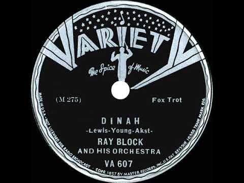 1937 Ray Bloch - Dinah (Three Harmonians, vocal)